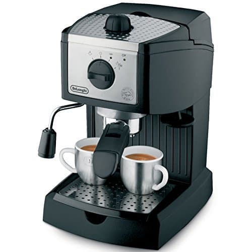 DeLonghi EC155 15 Bar Espresso and Cappuccino Machine, Black, view 7