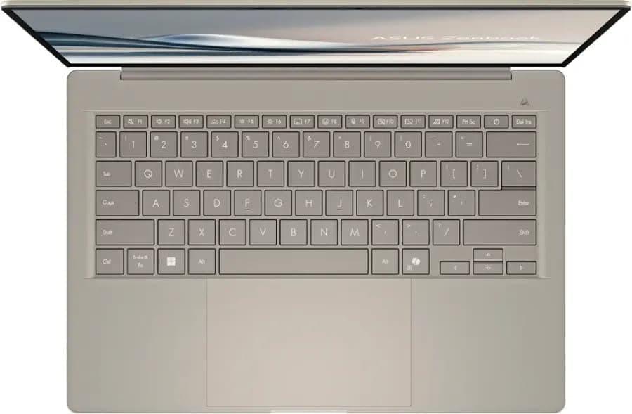 ASUS Zenbook 14 Laptop:14" WUXGA OLED Display • Qualcomm Snapdragon X Plus X1P-42-100 • 16 GB DDR5 SDRAM • 512 GB NVMe SSD • Win11 Home • Wi-Fi 6E • Backlit Keyboard • 1080p Camera • Thunderbolt 4, view 3