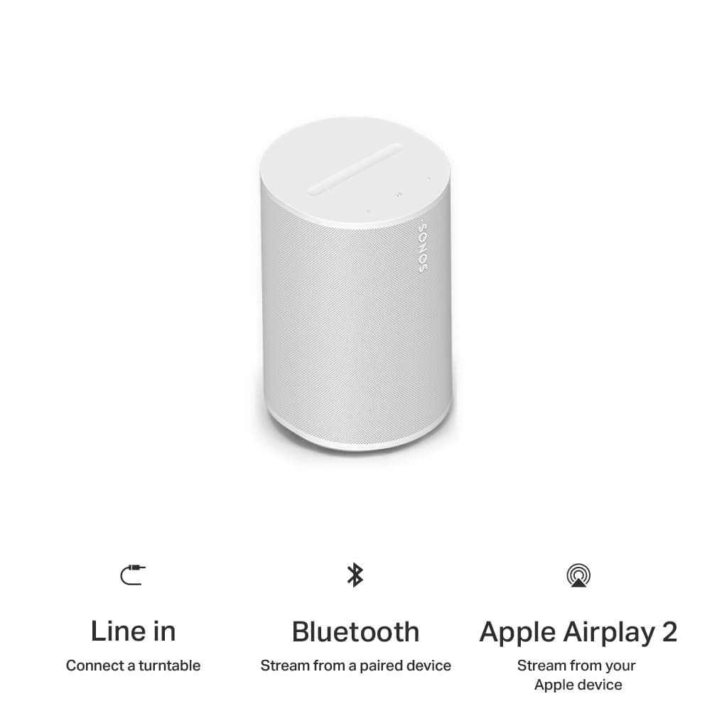 Sonos Era 100 SL Compact, Microphone-Free Speaker - White, view 9