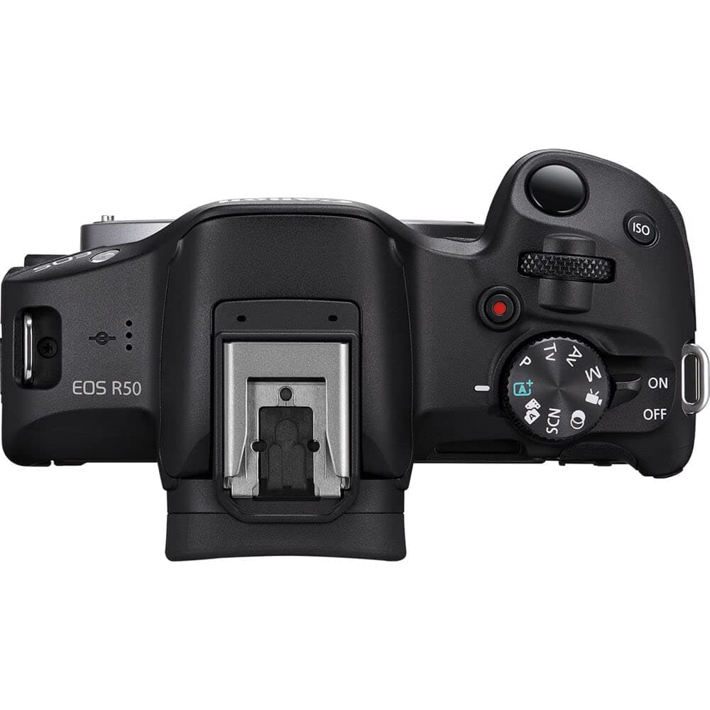 Canon EOS R50 Mirrorless Camera with 18-45mm Lens (5811C012) Bundle, view 3