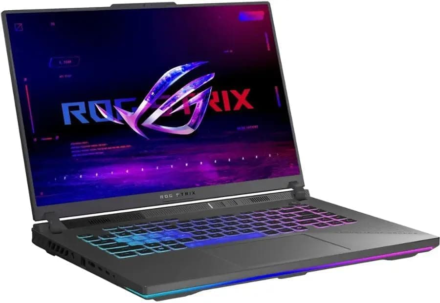ASUS Latest 2026 ROG Strix G16 Gaming Laptop, 16" FHD 165Hz Display, 16-Core AMD Ryzen 9 8940HX, RTX 5070 Ti, 16GB RAM, 1TB SSD, Eclipse Grey, view 2