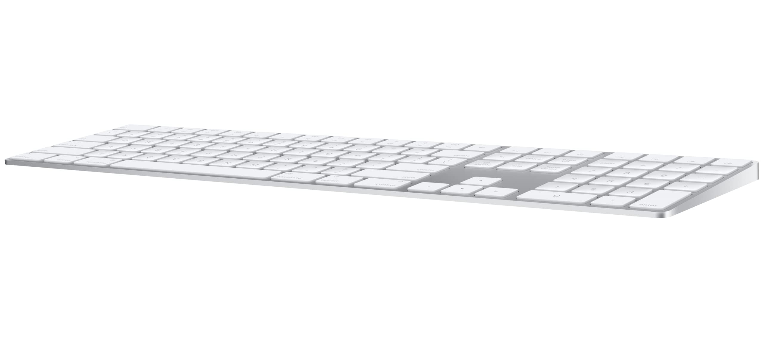 Apple Magic Keyboard with Numeric Keypad: Wireless, Bluetooth, Rechargeable. Works with Mac, iPad, or iPhone; US English - White, view 4