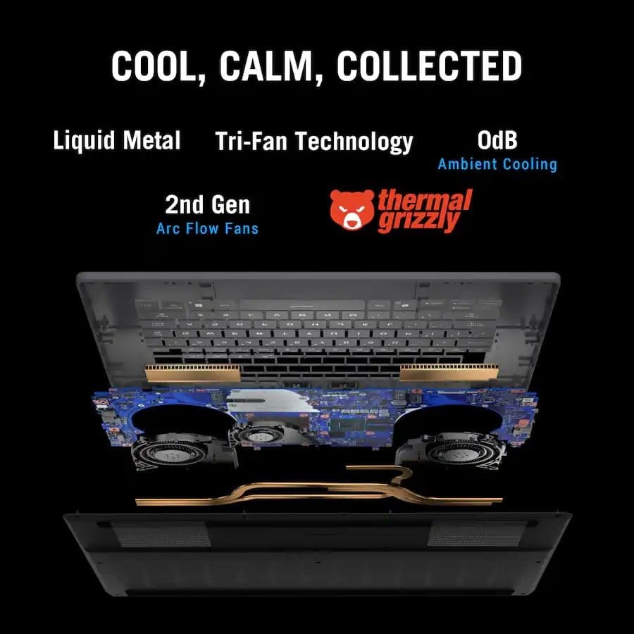 ASUS ROG Zephyrus G16 16" 2.5K OLED 240Hz Gaming Laptop, Intel Core Ultra 9 285H, RTX5070, 16GB LPDDR5X 2TB SSD, Wi-Fi7, Backlit KB, Win11, Thunderbolt4, Eclipse Gray, w/USB Hub, W/GaLiMu, view 5