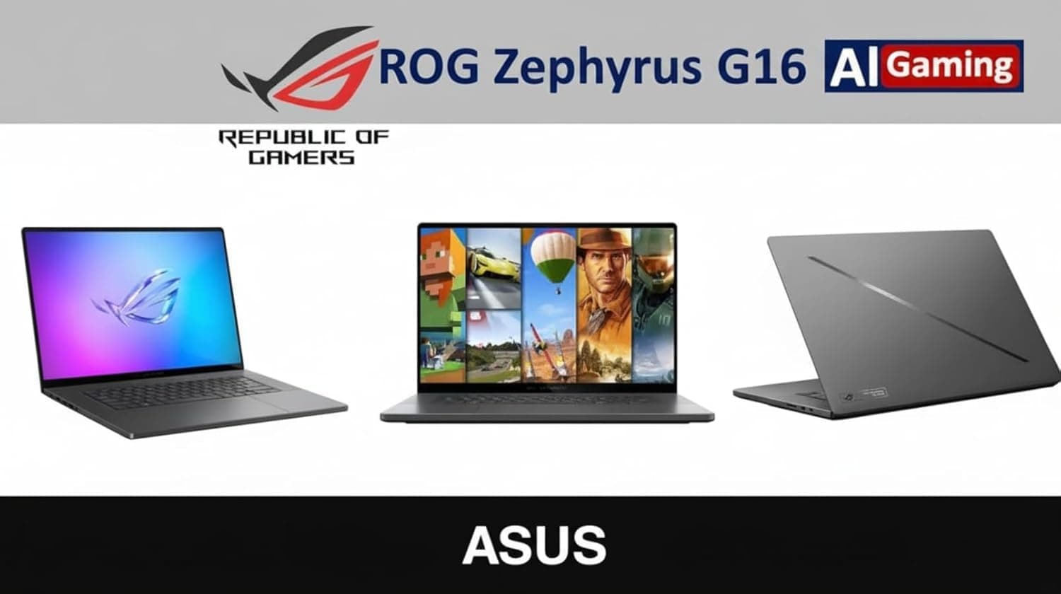 ASUS ROG Zephyrus G16 AI Gaming Laptop 16.0" ROG Nebula OLED FHD+ Display, view 2