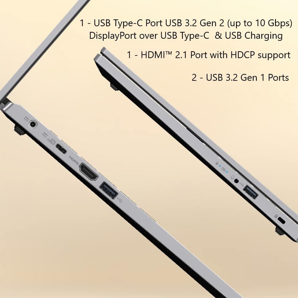 acer Aspire 3 A315-24P-R7VH Slim Laptop | 15.6" Full HD | AMD Ryzen 3 7320U Quad-Core | AMD Radeon Graphics | 8GB LPDDR5 | 128GB NVMe SSD | Wi-Fi 6 | Windows 11 Home, view 5