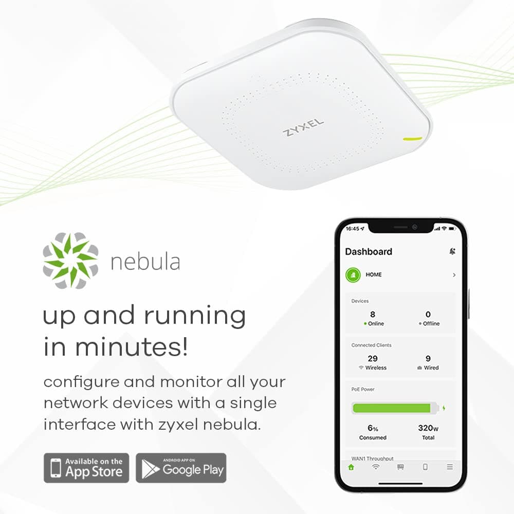 Zyxel WiFi 6 Wireless Access Point AX3000 | 2.5G | PoE+ | NWA50AXPRO, view 7