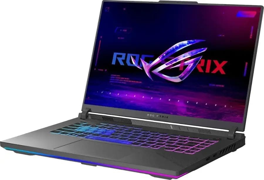 ASUS Latest 2026 ROG Strix G16 Gaming Laptop, 16" FHD 165Hz Display, 16-Core AMD Ryzen 9 8940HX, RTX 5070 Ti, 16GB RAM, 1TB SSD, Eclipse Grey, view 3