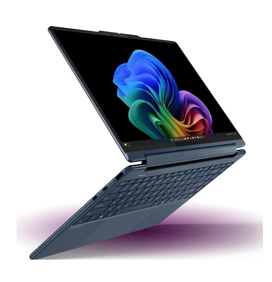 Lenovo Yoga 9i Aura Edition HIGH Performance 2-in-1 Laptop 14.0" Touchscreen OLED 2.8K Display (Intel Ultra 7-258V, 32GB LPDDR5X, 1TB SSD, Backlit KB, Fingerprint, Win11Pro) w/DKZ USB Port Expander, view 7