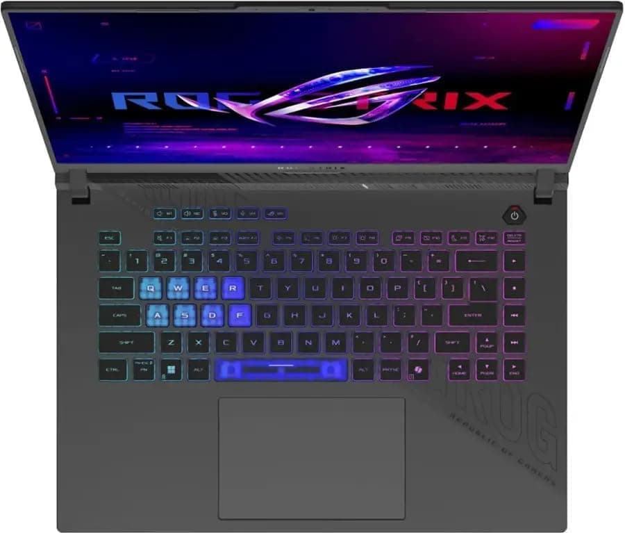 ASUS Latest 2026 ROG Strix G16 Gaming Laptop, 16" FHD 165Hz Display, 16-Core AMD Ryzen 9 8940HX, RTX 5070 Ti, 16GB RAM, 1TB SSD, Eclipse Grey, view 14