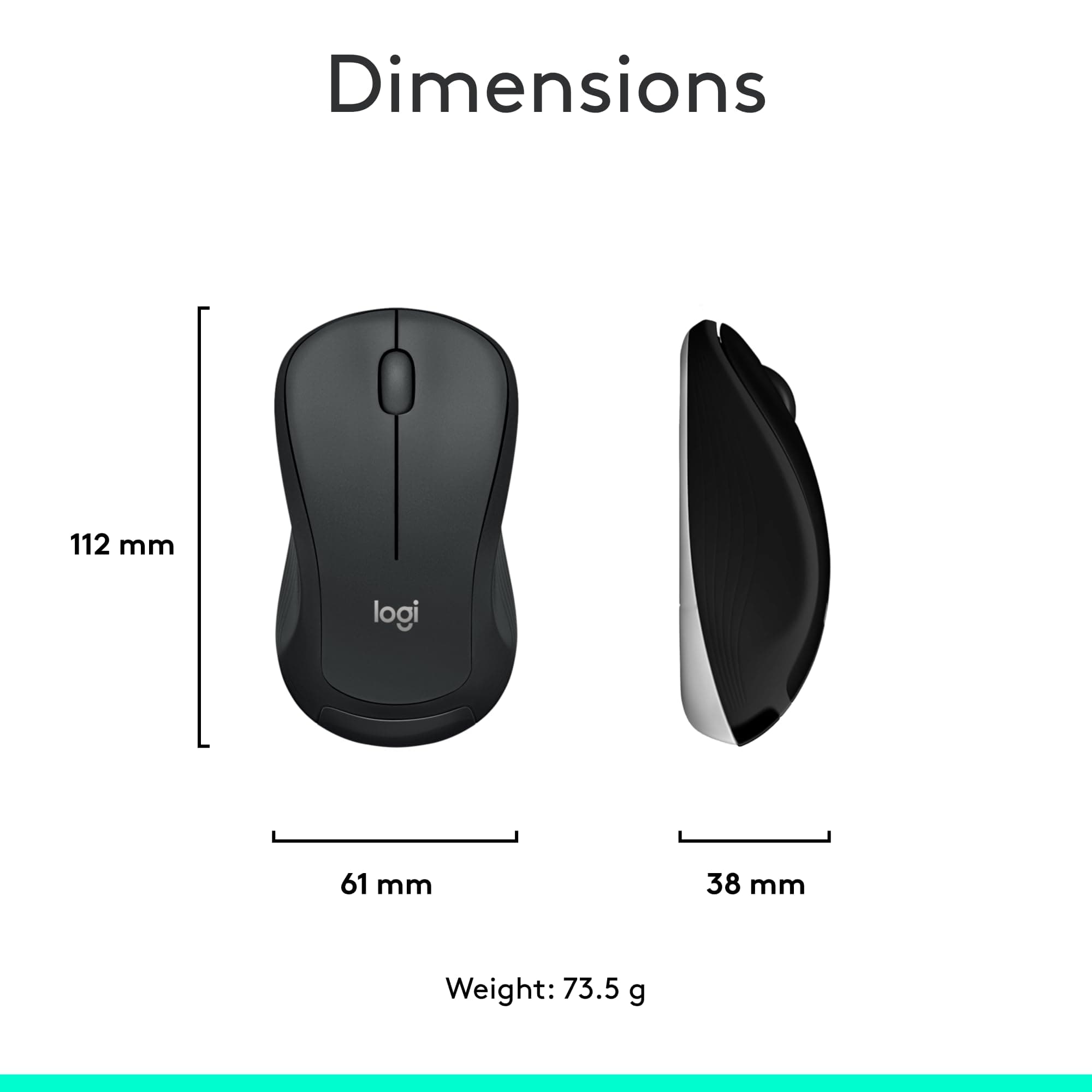 Logitech MK540 Full Size Advanced Wireless Keyboard and Mouse Combo, view 10