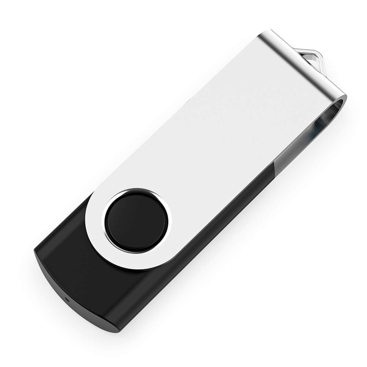 2 Pack 64GB USB Flash Drive USB 2.0 Thumb Drives Jump Drive Fold Storage Memory Stick Swivel Design - Black, view 7