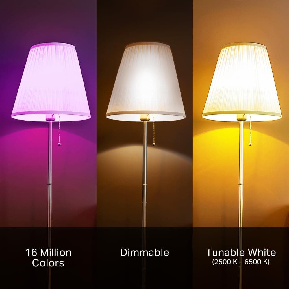 Kasa Multicolor Dimmable Wi-Fi Smart Bulb, A19, KL125, view 7
