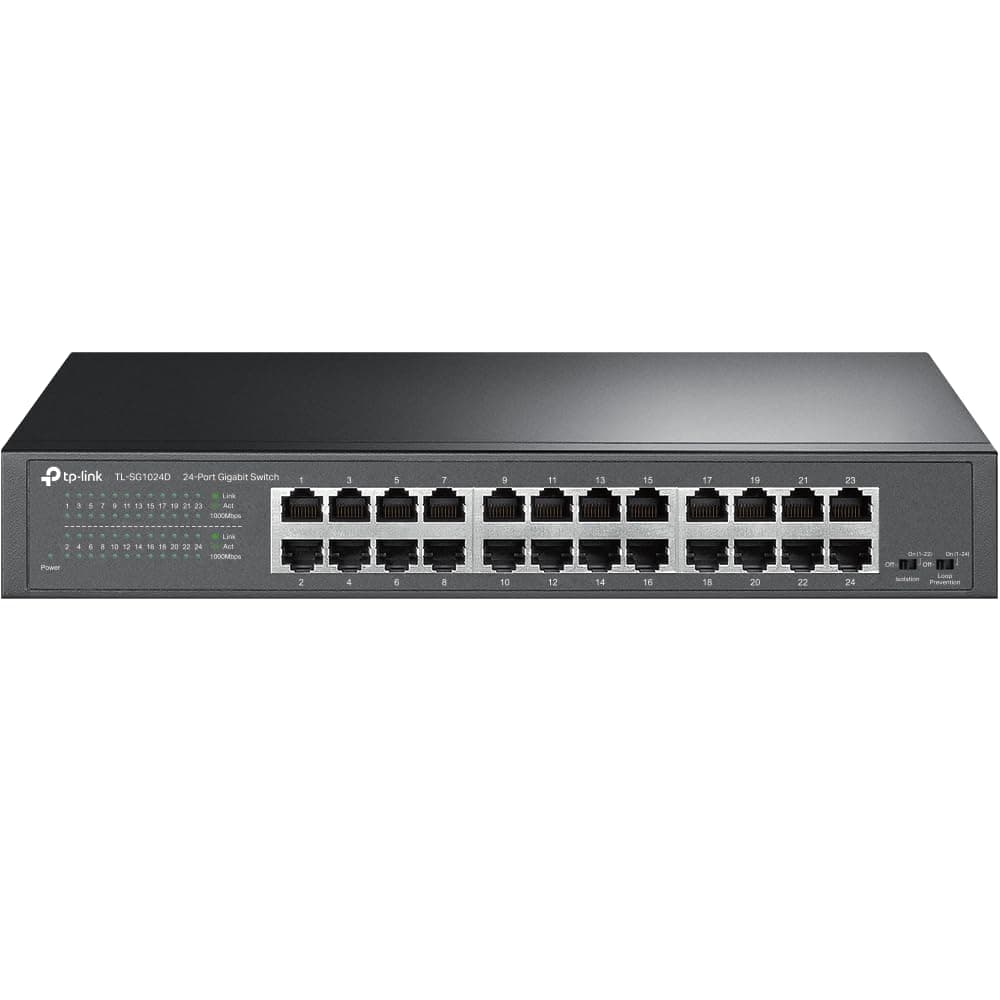 TP-Link TL-SG1024D, 24 Port Gigabit Unmanaged Ethernet Switch