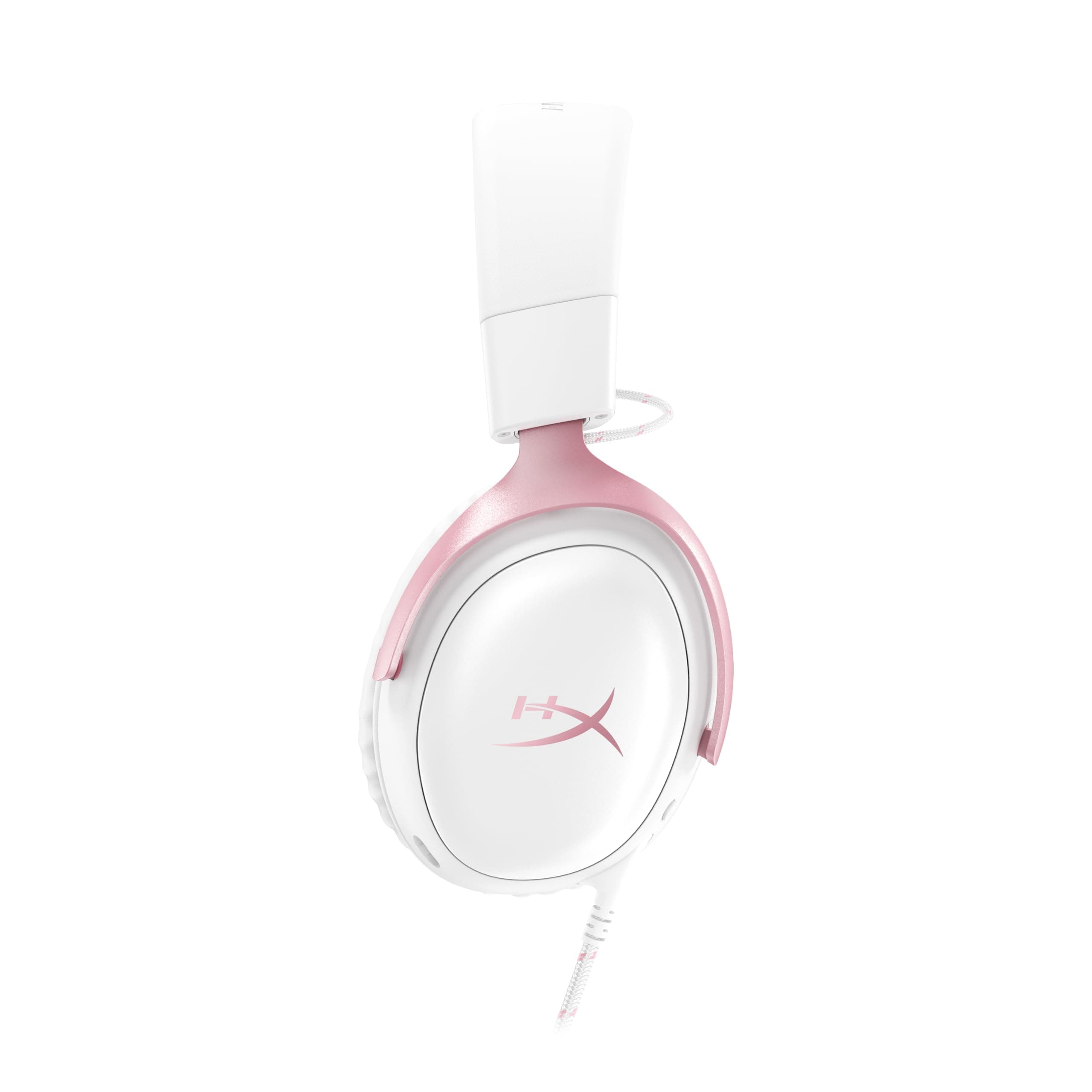 HyperX Cloud III – Wired Gaming Headset, PC, PS5, Xbox Series X|S, Angled 53mm Drivers, Memory Foam, Durable Frame, Ultra-Clear 10mm Mic, USB-C, USB-A, 3.5mm – Pink, view 3