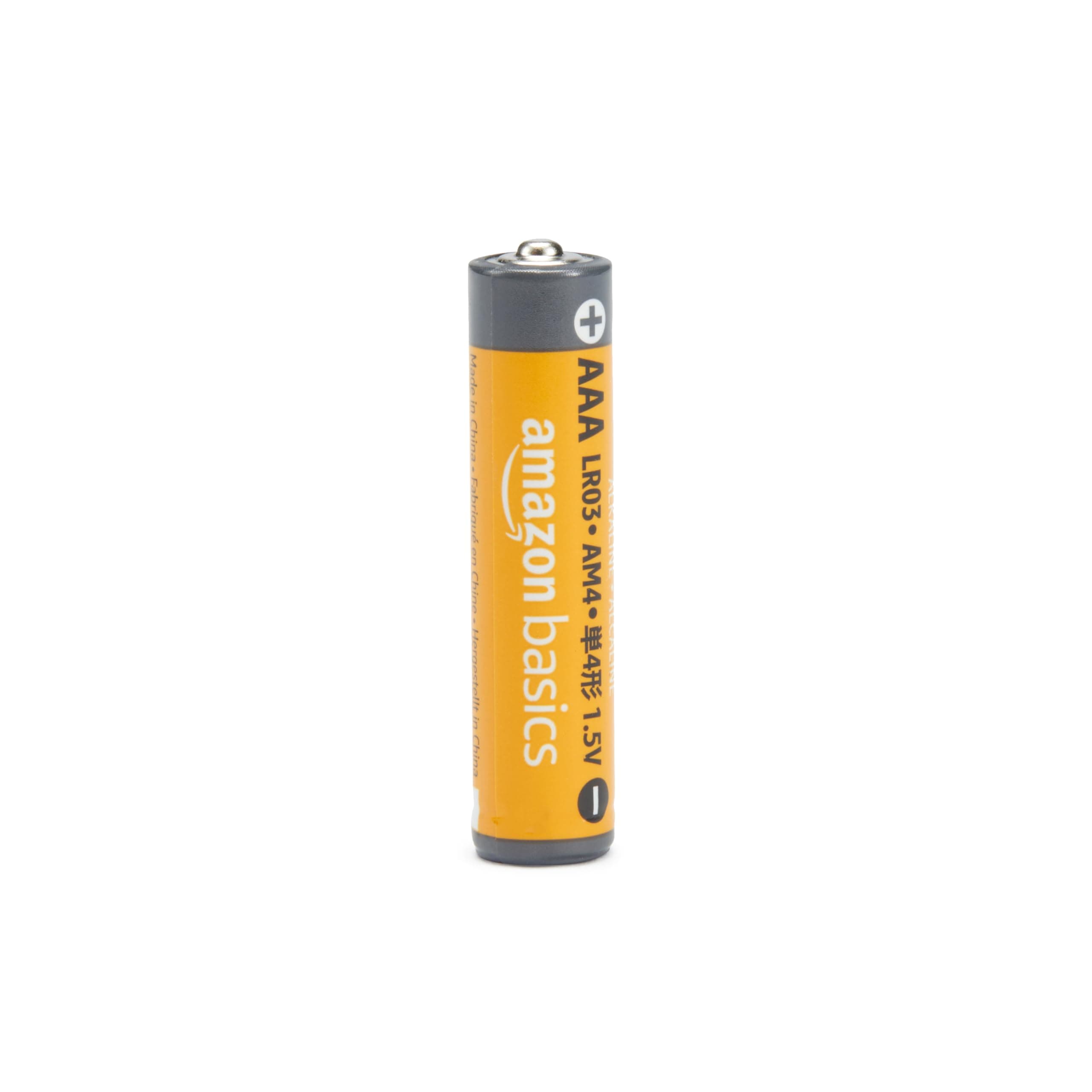 Amazon Basics 48-Count AA & AAA High-Performance Alkaline Batteries Value Pack, 24 AA and 24 AAA, Ready to Use, view 4