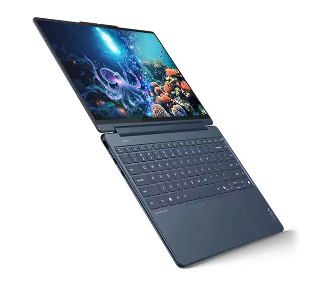 Lenovo Yoga 9i Aura Edition HIGH Performance 2-in-1 Laptop 14.0" Touchscreen OLED 2.8K Display (Intel Ultra 7-258V, 32GB LPDDR5X, 1TB SSD, Backlit KB, Fingerprint, Win11Pro) w/DKZ USB Port Expander, view 5