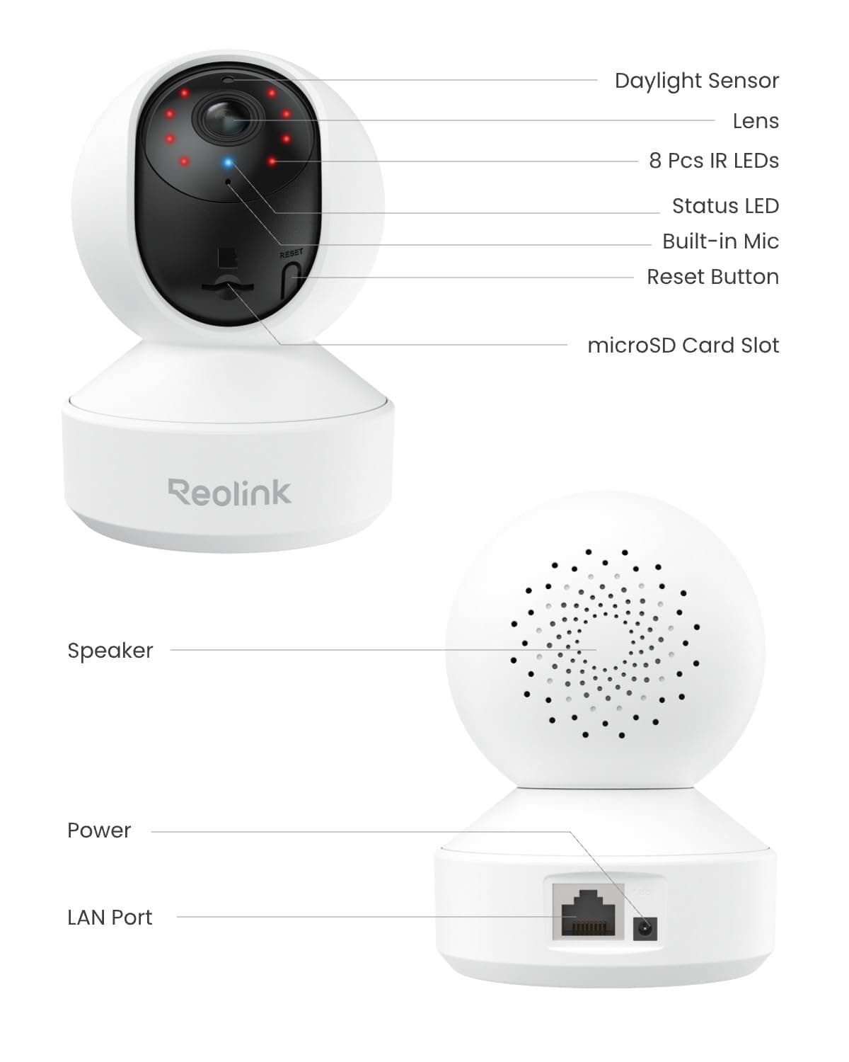 REOLINK E1 Pro 3K Dual-Band Wi-Fi Indoor Camera for Baby & Pet Monitoring, view 9