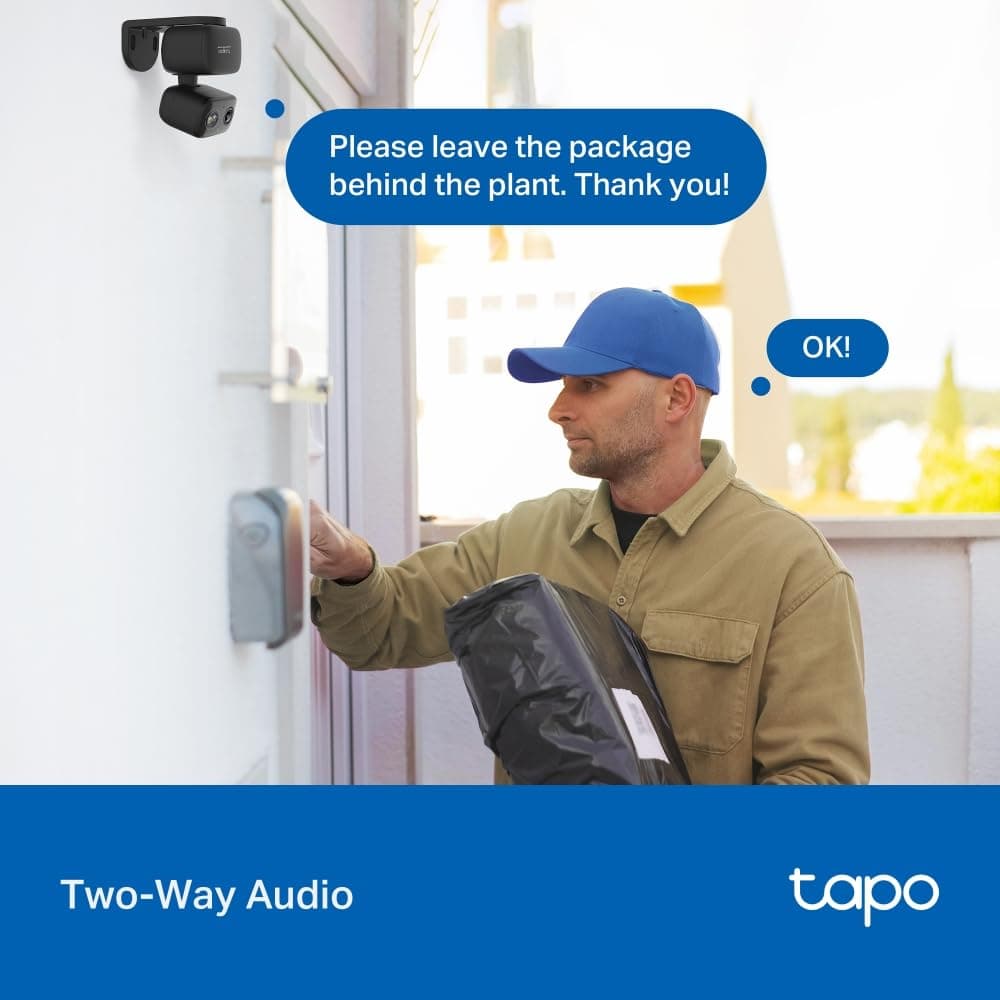 Tapo 2K Indoor/Outdoor Pan/Tilt Wired Security Camera, Baby Monitor, C217, view 11