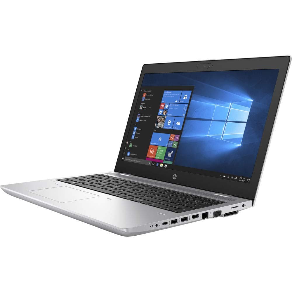 HP ProBook 650 G4 15.6"" Full HD FHD (1920x1080) Business Laptop (Intel Quad-Core i5-8350U, 16GB DDR4 RAM, 512GB SATA SSD) Fingerprint, Type-C, HDMI, VGA, Webcam, Windows 11 (Renewed), Silver, view 3