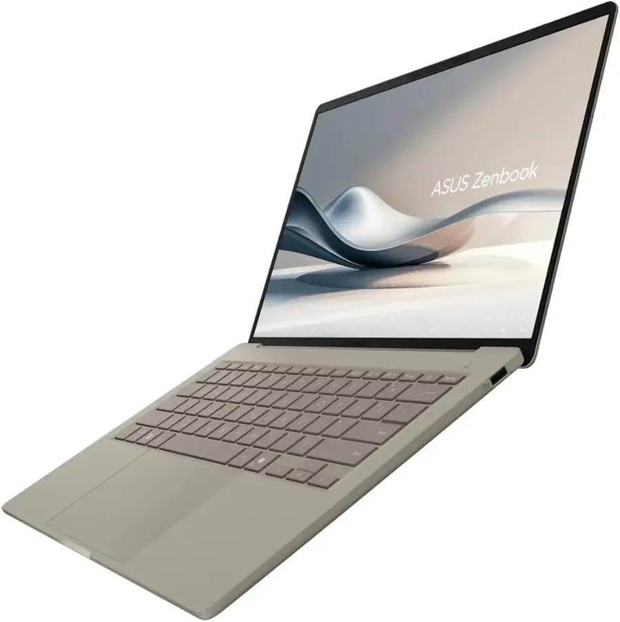 ASUS Zenbook 14 Laptop:14" WUXGA OLED Display • Qualcomm Snapdragon X Plus X1P-42-100 • 16 GB DDR5 SDRAM • 512 GB NVMe SSD • Win11 Home • Wi-Fi 6E • Backlit Keyboard • 1080p Camera • Thunderbolt 4, view 5