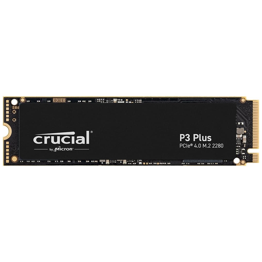 Crucial P3 Plus PCIe Gen4 NVMe 2TB SSD, Up to 5,000MB/s Read, Laptop & Desktop (PC) Compatible, Solid State Drive – CT2000P3SSD8