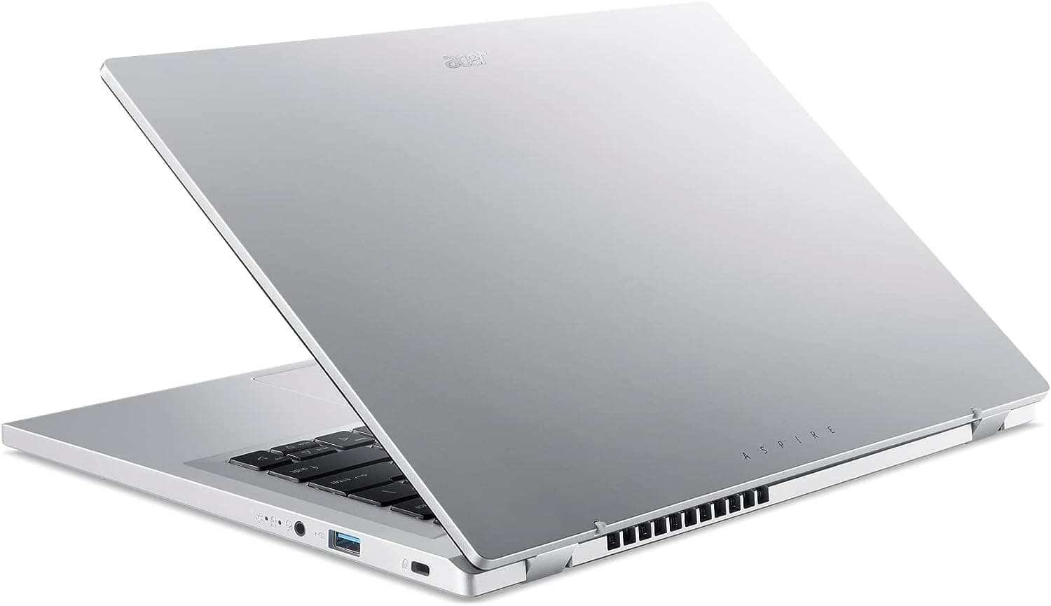 Acer Aspire 3 A314-23P-R3QA Slim Laptop | 14.0" Full HD IPS Display | AMD Ryzen 5 7520U Quad-Core Processor | AMD Radeon Graphics | 8GB LPDDR5 | 512GB NVMe SSD | Wi-Fi 6 | Windows 11 Home,Silver, view 4