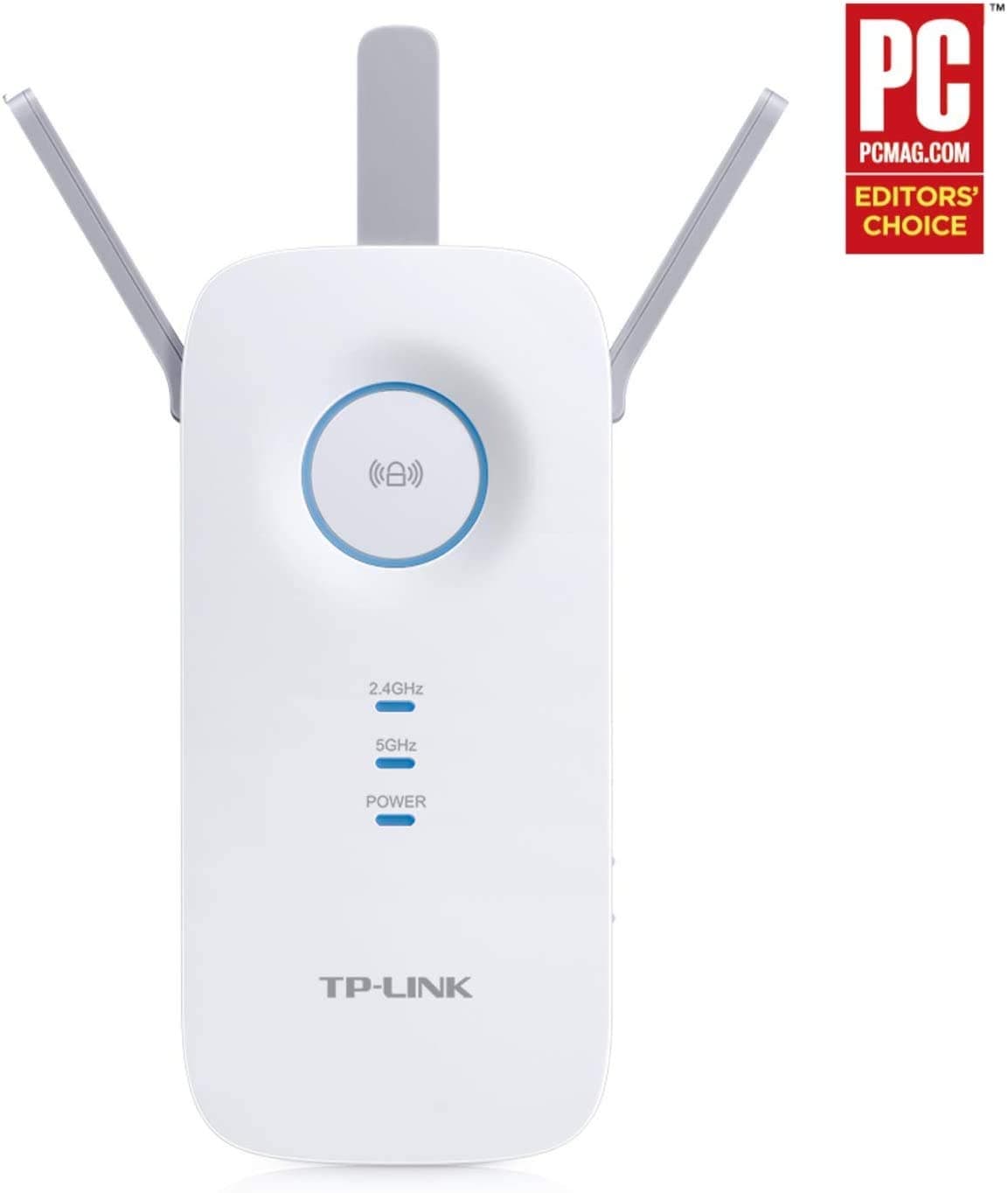 TP-Link AC1750 WiFi Extender (RE450), PCMag Editor's Choice, Up to 1750Mbps, Dual Band WiFi Repeater, Internet Booster, Extend WiFi Range Further, view 3