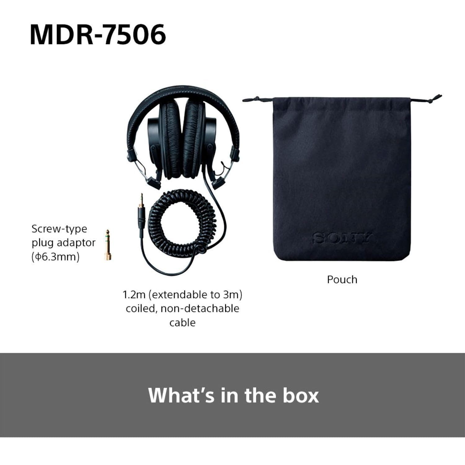 Sony MDR7506 Professional Large Diaphragm Headphone, view 9