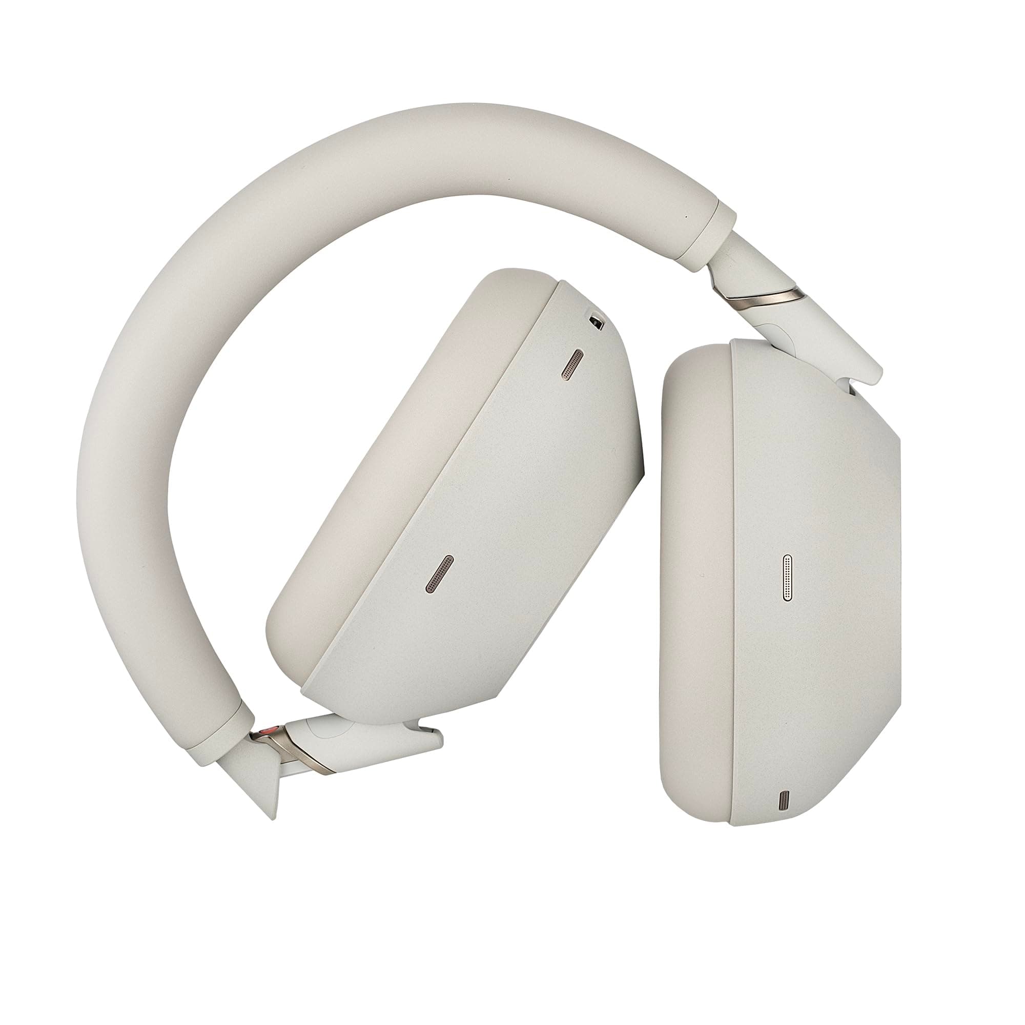 Sony WH-1000XM6 Wireless Noise Canceling Headphones (Silver) Foldable Over-Ear Bluetooth Headset | Hi-Res Audio, 30-Hour Battery, LDAC, Multipoint with USB Wall Adapter and Microfiber Cleaning Cloth, view 7