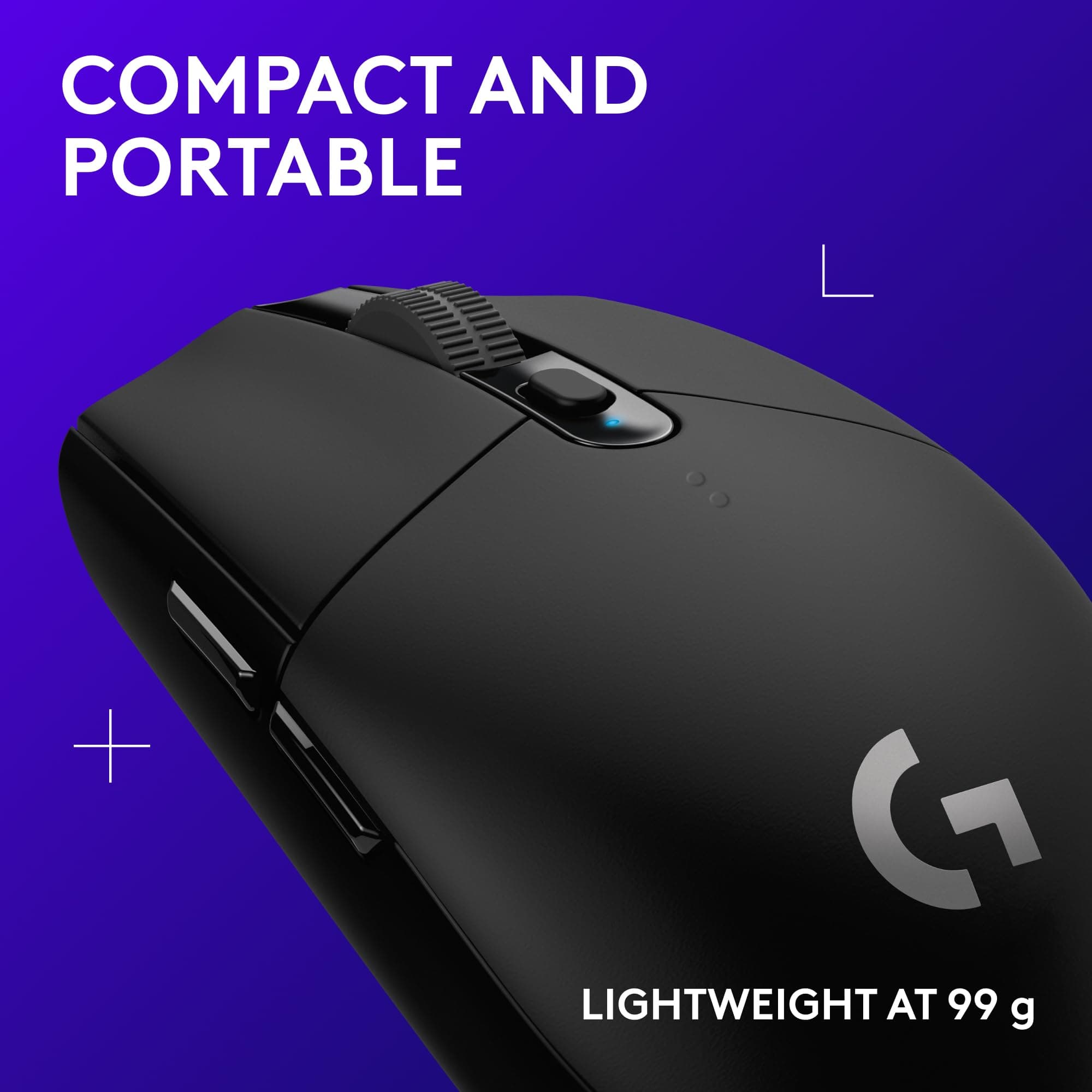 Logitech G305 Lightspeed Wireless Gaming Mouse - Black, view 7