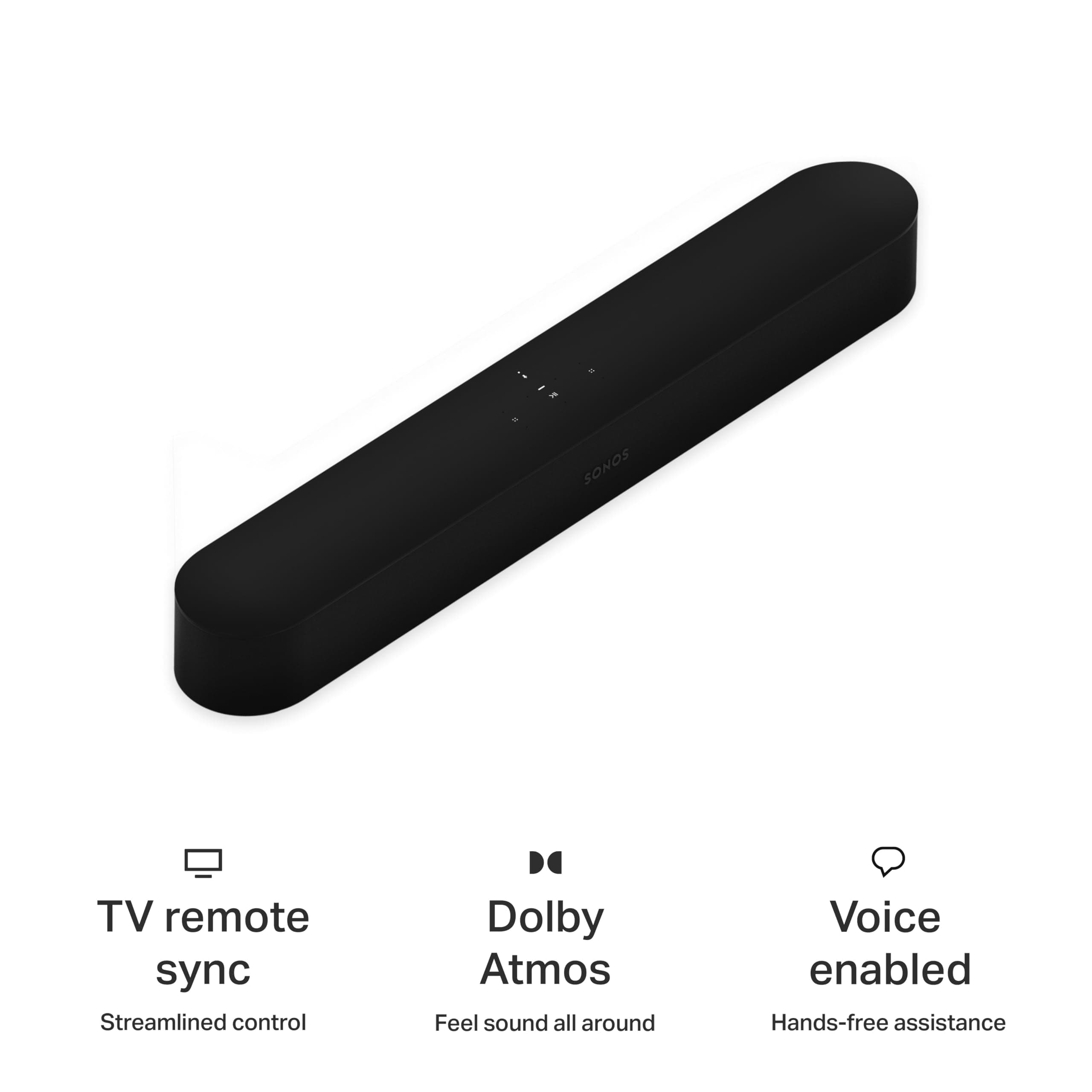 Sonos Beam Gen 2 - Black - Soundbar with Dolby Atmos, view 7