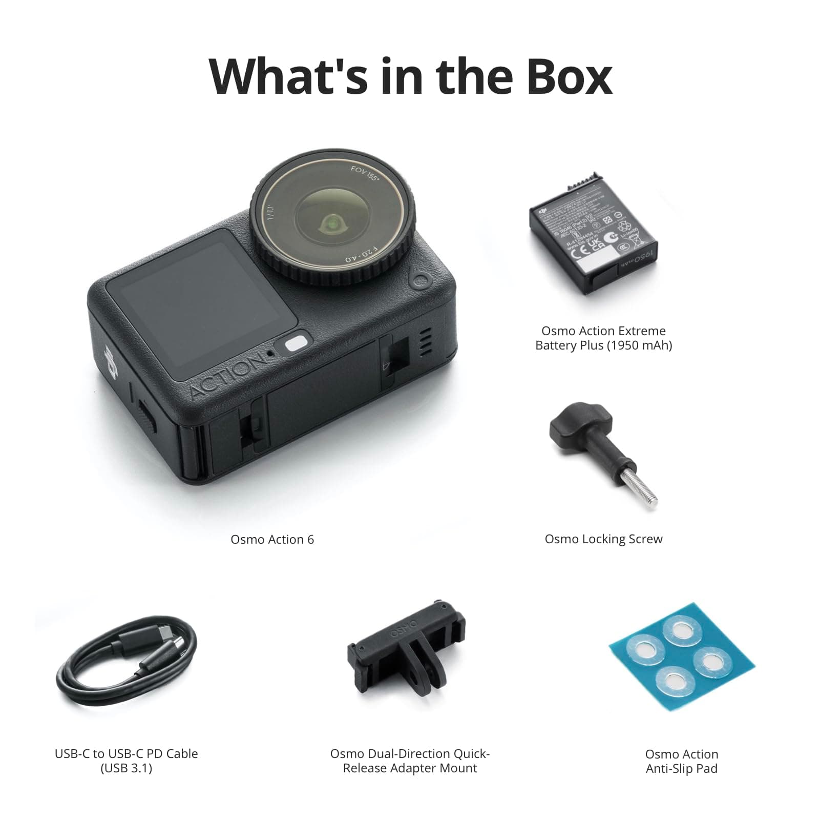 DJI Osmo Action 6 Essential Combo, 8K Waterproof Action Camera, view 9