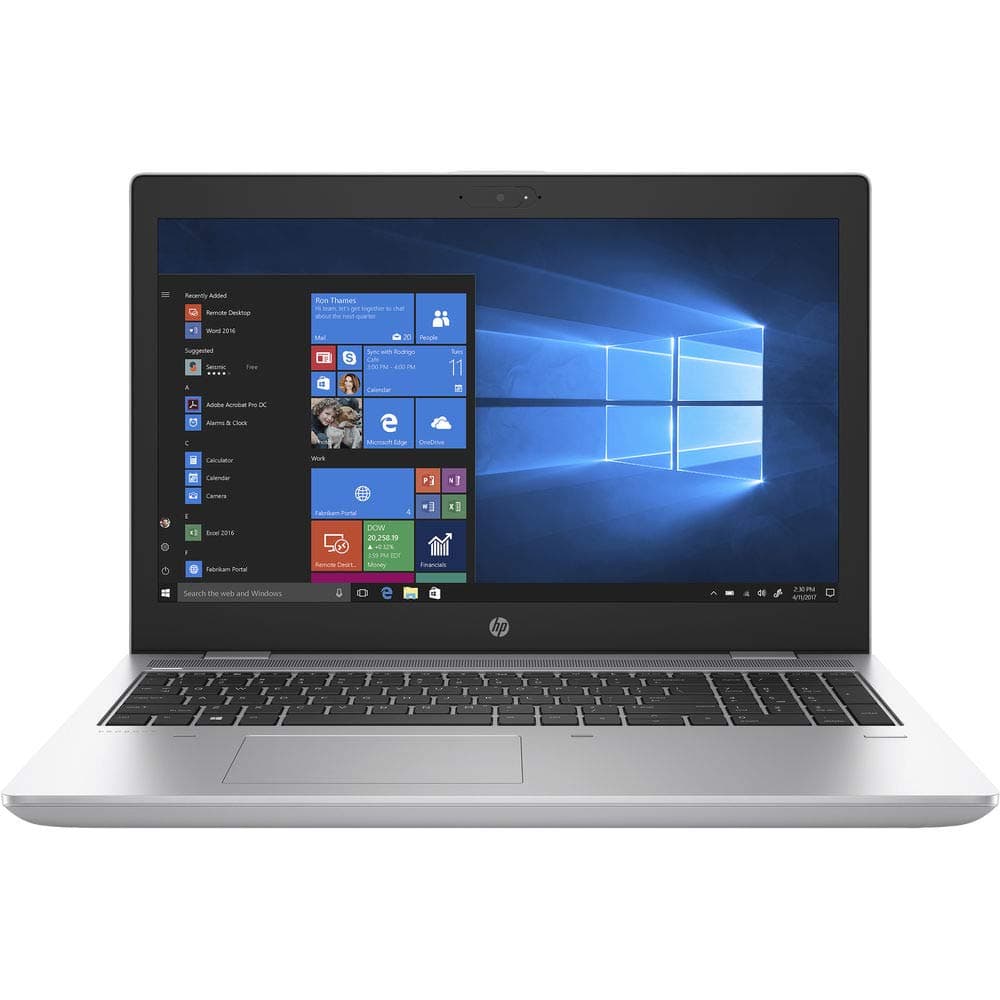 HP ProBook 650 G4 15.6"" Full HD FHD (1920x1080) Business Laptop (Intel Quad-Core i5-8350U, 16GB DDR4 RAM, 512GB SATA SSD) Fingerprint, Type-C, HDMI, VGA, Webcam, Windows 11 (Renewed), Silver, view 2