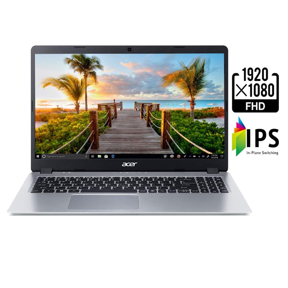 acer Aspire 5 Slim Laptop, 15.6 inches Full HD IPS Display, AMD Ryzen 3 3200U, Vega 3 Graphics, 4GB DDR4, 128GB SSD, Backlit Keyboard, Windows 10 in S Mode, A515-43-R19L, Silver, view 3