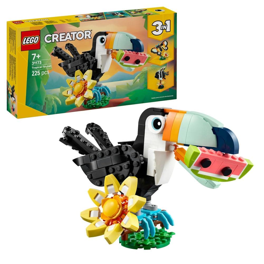 Lego Creator Wild Animals 31173 Tropical Toucan Toy Birthday Present Blocks Girls Boys Children 7 8 9 Years Old Elementary School Interior Stylish Figure Goods