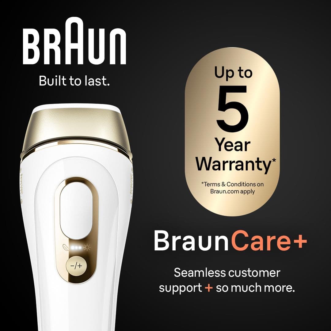 Braun IPL, Silk·Expert Pro 5, IPL Hair Removal for Women and Men, Permanent Laser Hair Reduction At-Home, 2 Heads, Pouch, IPL5137, view 6