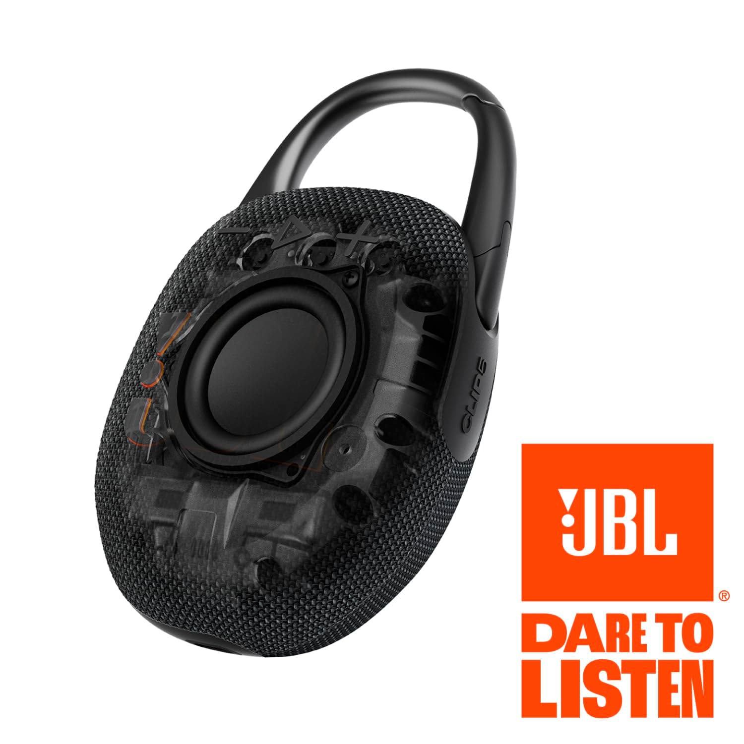 JBL Clip 5 - Ultra-Portable, Waterproof & Dustproof Bluetooth Speaker, Big JBL Pro Sound with Punchy bass, Integrated Carabiner, Up to 12 Hours of Play, Made in Part with Recycled Materials (Black), view 7