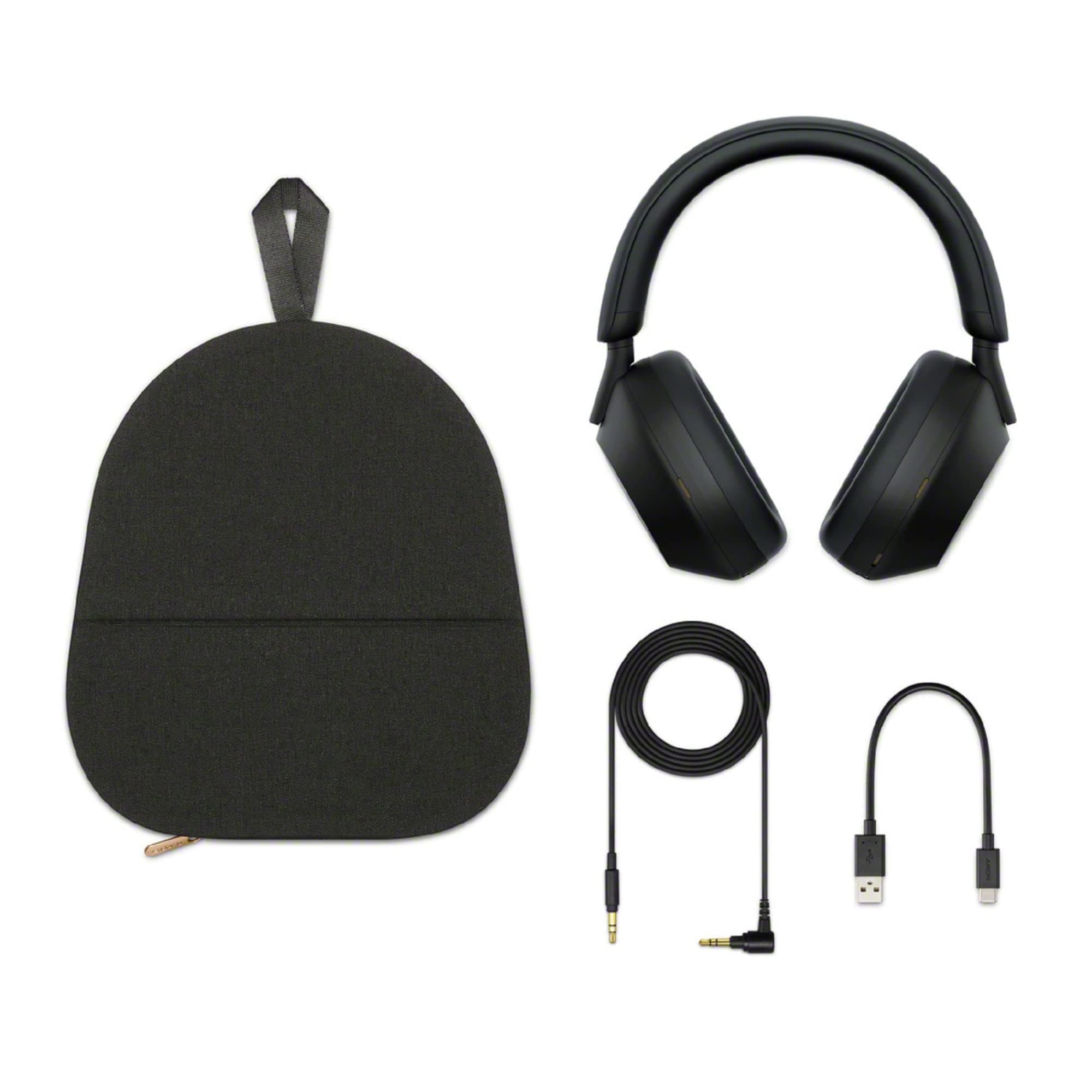 Sony WH-1000XM5/B Wireless Industry Leading Noise Canceling Bluetooth Headphones (Renewed), view 8