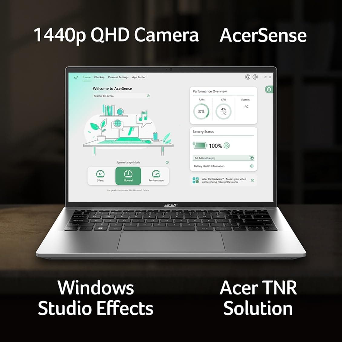 acer Swift Go 14 Intel Evo Thin & Light Laptop | 14" OLED 2880 x 1800 90Hz Display | Unlock AI Experiences | Intel Core Ultra 5 Processor 125H | Intel ARC | 16GB LPDDR5X | 512GB SSD | SFG14-72-53BP, view 8