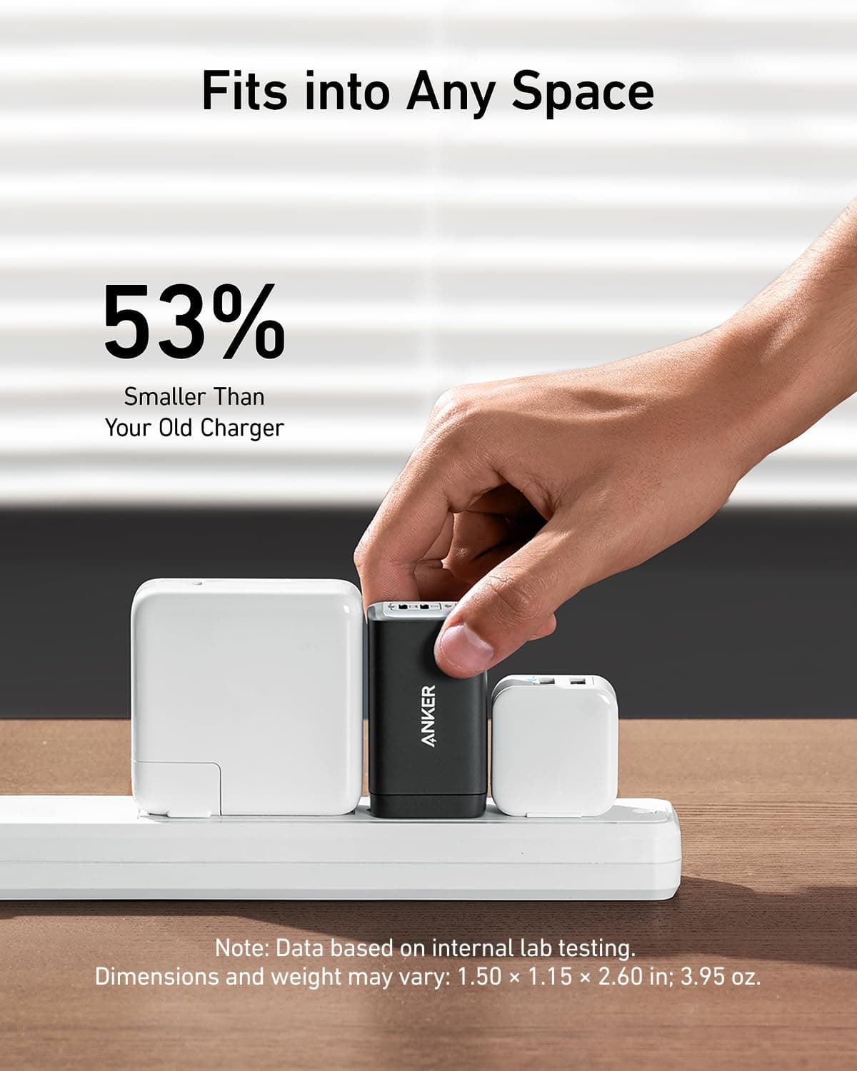 Anker Charger, 65W 3-Port Fast Compact Foldable USB C Charger Block for MacBook Pro/Air, iPad Pro, Galaxy S20, Dell XPS 13, Note 20/10+, iPhone 17 Series, Steam Deck, and More, view 4