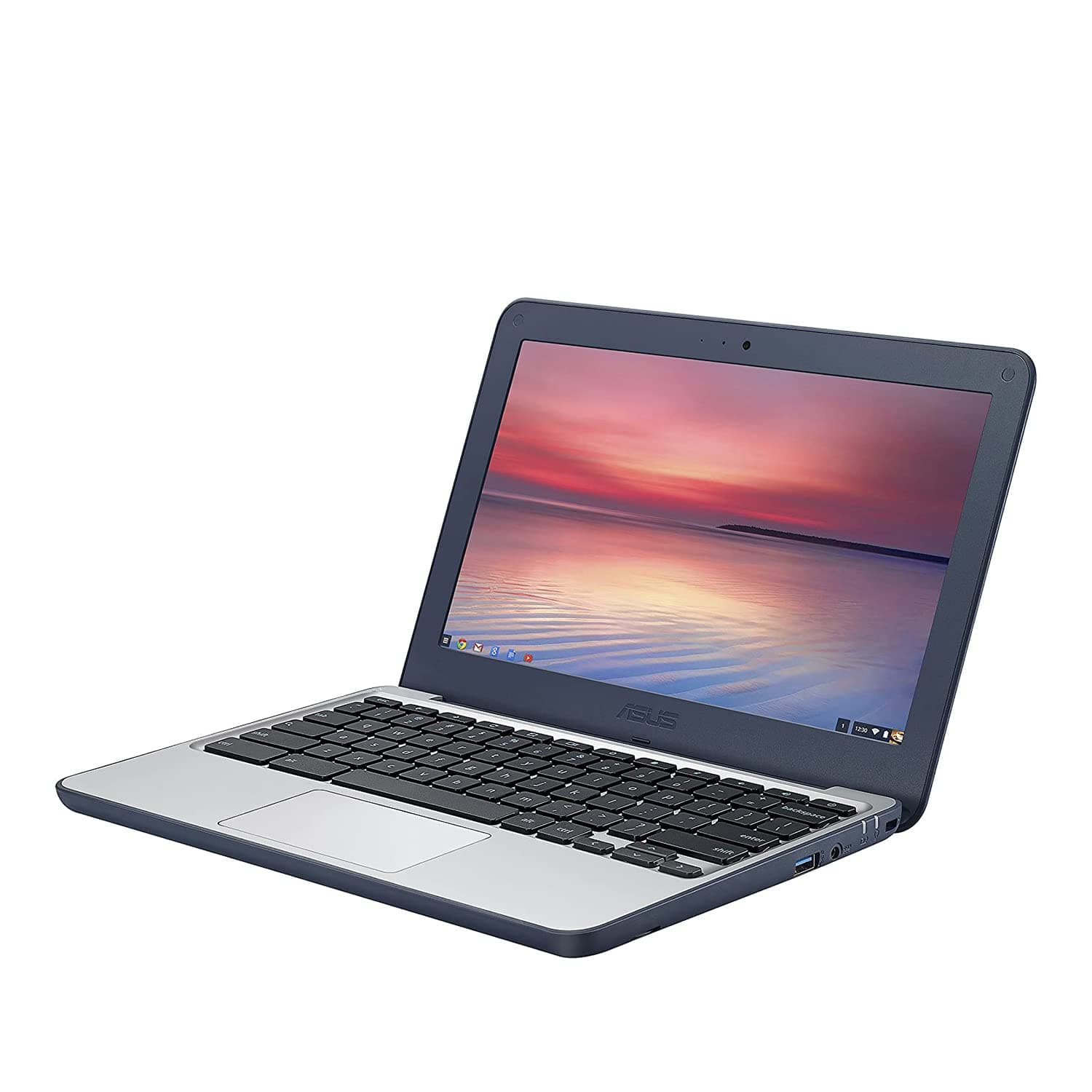 ASUS Chromebook C202SA-YS02 11.6" Ruggedized and Water Resistant Design with 180 Degree (Intel Celeron 4 GB, 16GB eMMC, Dark Blue, Silver), TickClip Clip verdict