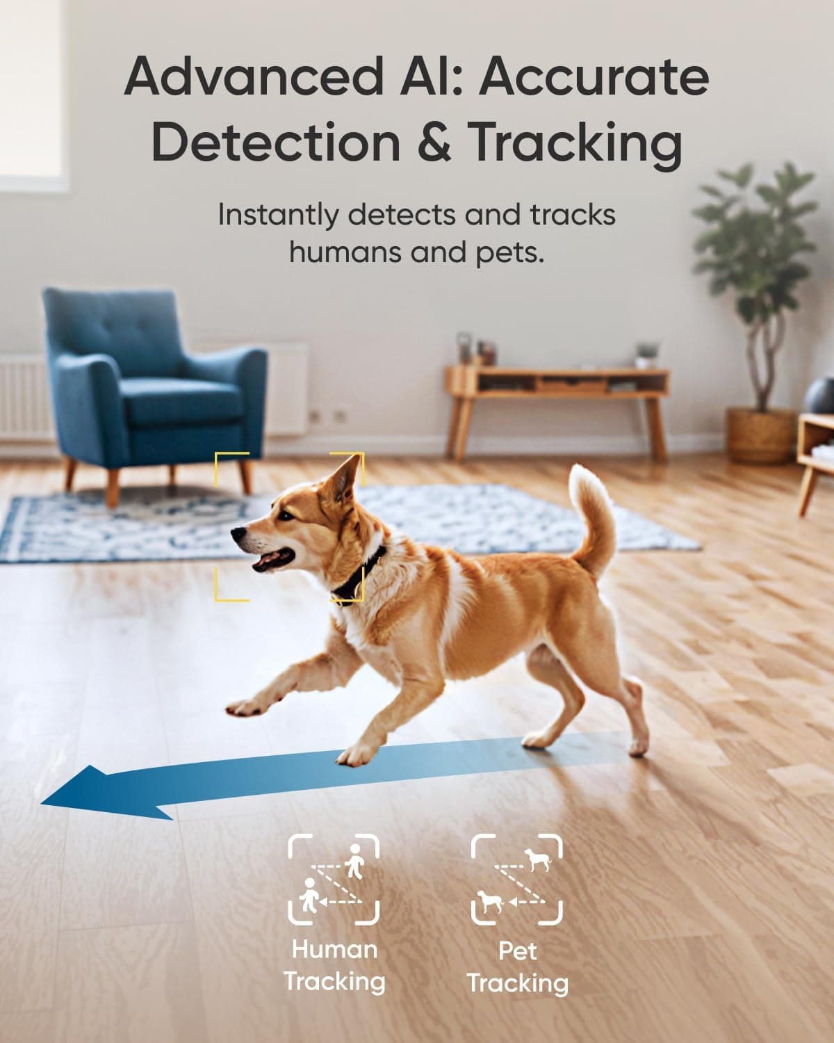 eufy Security 4K Indoor Camera E30, No Subscription, Work as Pet Camera, view 4