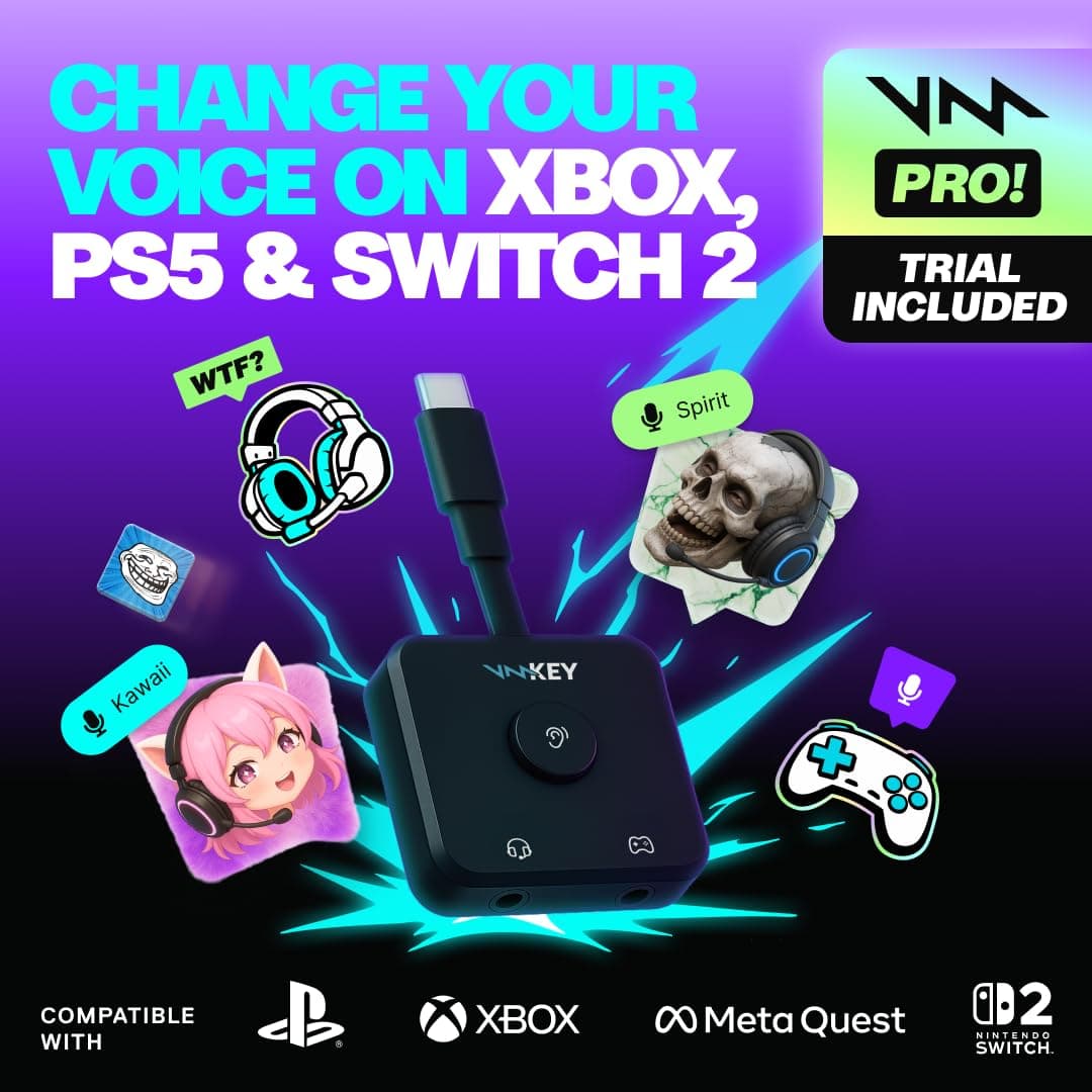 Voicemod Key AI Voice Changer | Compatible PS5, Xbox, Quest, Device Only, view 2