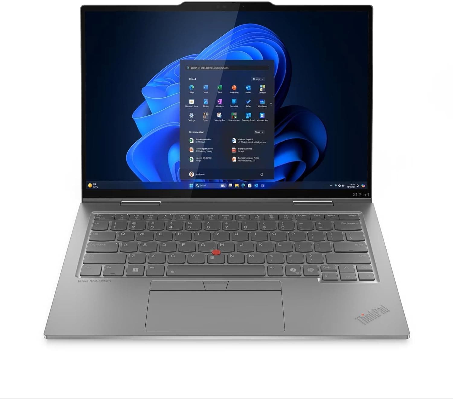 Lenovo ThinkPad X1 2-in-1 Gen 10 Aura Edition Laptop with Intel Core Ultra 7 255U Processor, 14” WUXGA Touchscreen Display, 16GB LPDDR5X-8400MT/s, 1TB SSD, FHD Cam, and Win 11 Pro, TickClip Skip verdict