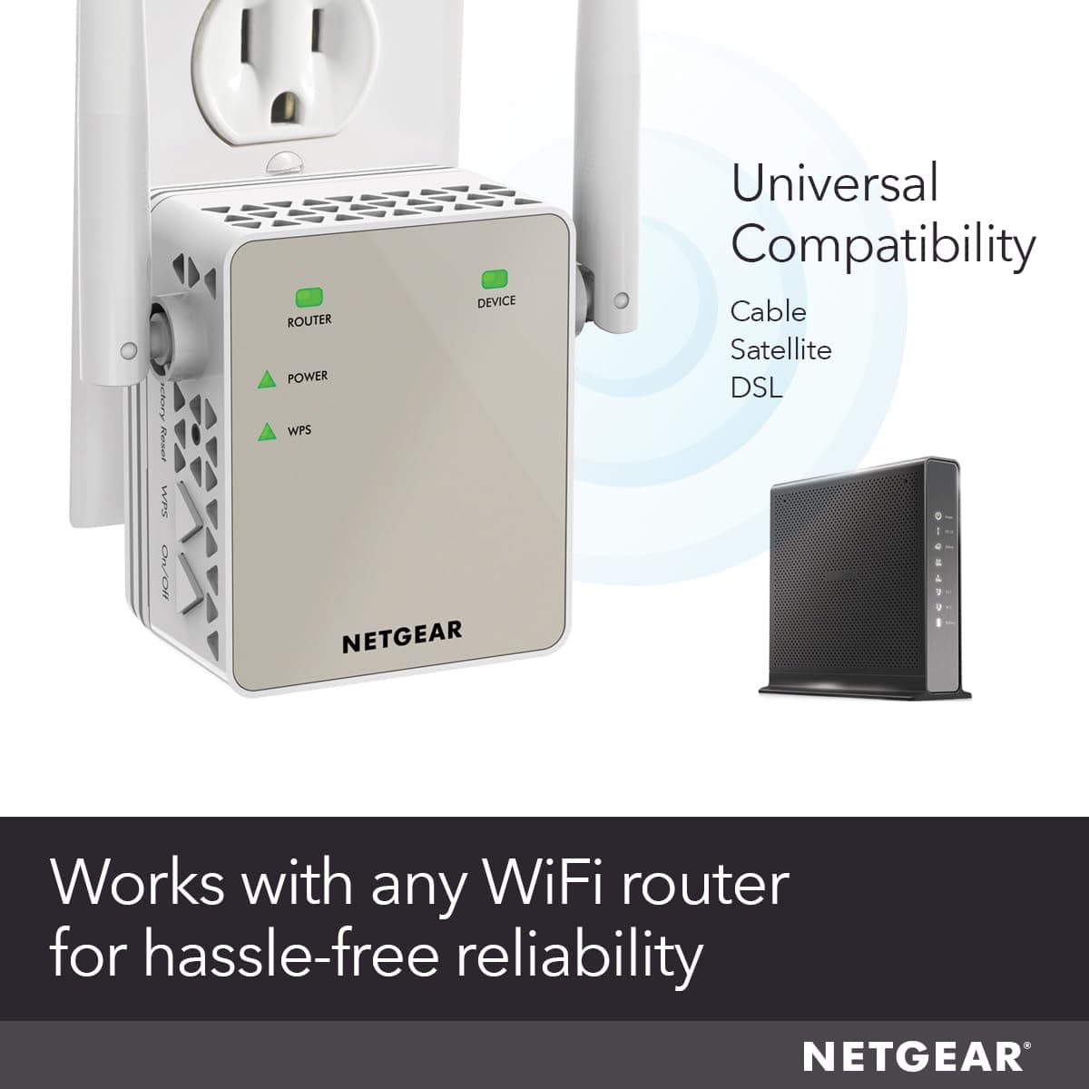 NETGEAR WiFi Range Extender (EX6120) - Add up to 1,500 sq. ft., 25 Devices - AC1200 Dual Band Wireless Signal Extender (Up to 1.2 Gbps Speed), Compact Wall Plug Design – Free Expert Help, view 5