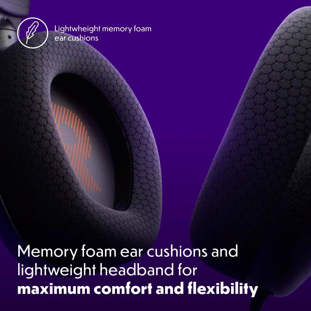 JBL Quantum 100M2 Wired Gaming Headset, Detachable Mic - Black, view 3