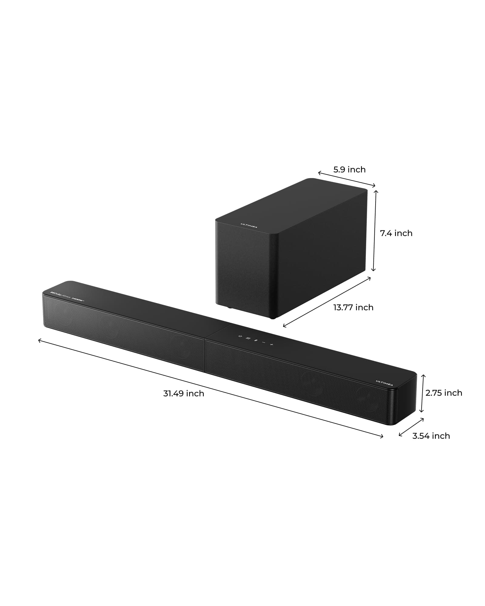 ULTIMEA 5.1CH Surround Sound Bar System with Dolby Atmos, Poseidon M60, view 9