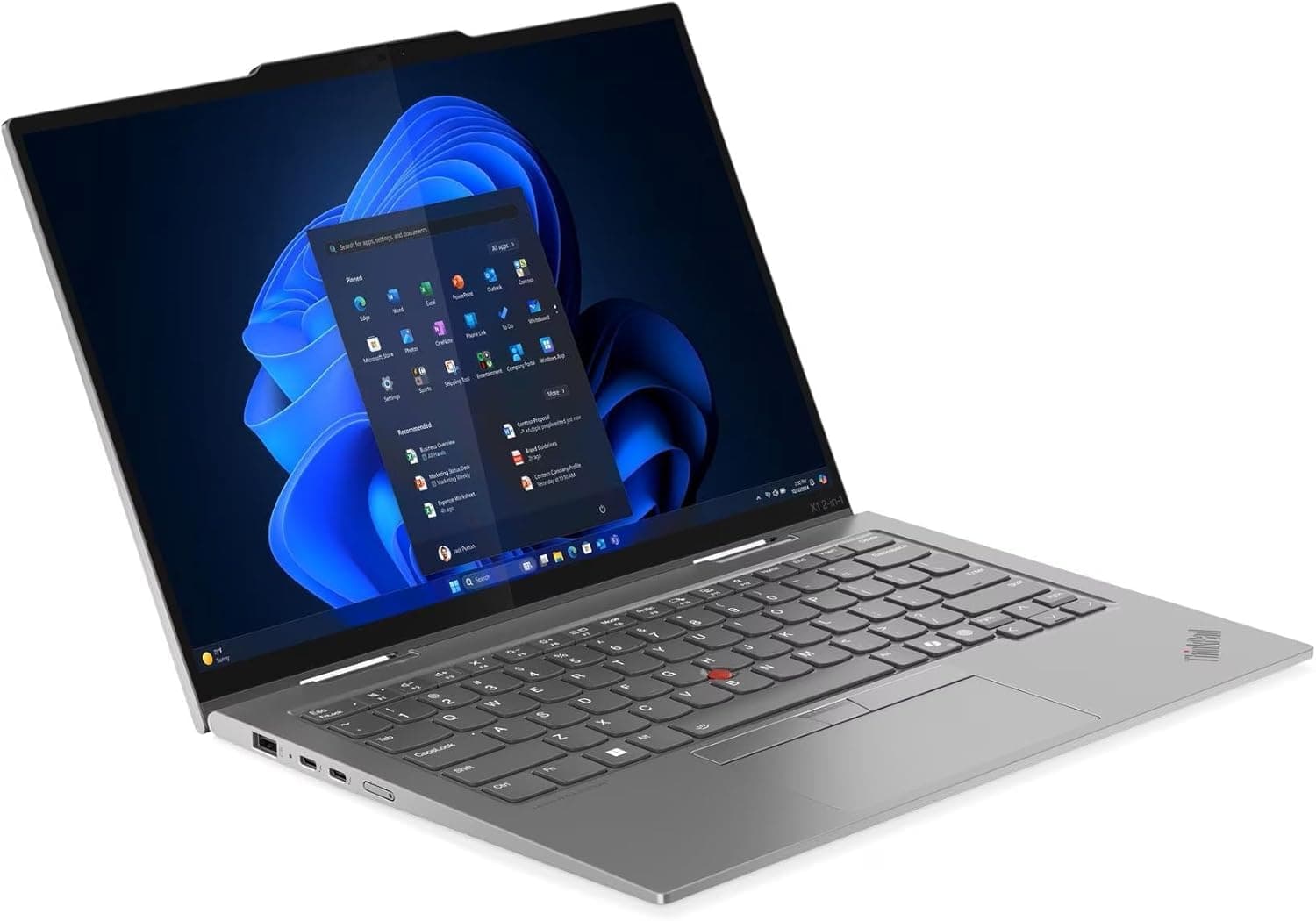 Lenovo ThinkPad X1 2-in-1 Gen 10 Aura Edition Laptop with Intel Core Ultra 7 255U Processor, 14” WUXGA Touchscreen Display, 16GB LPDDR5X-8400MT/s, 1TB SSD, FHD Cam, and Win 11 Pro, view 9