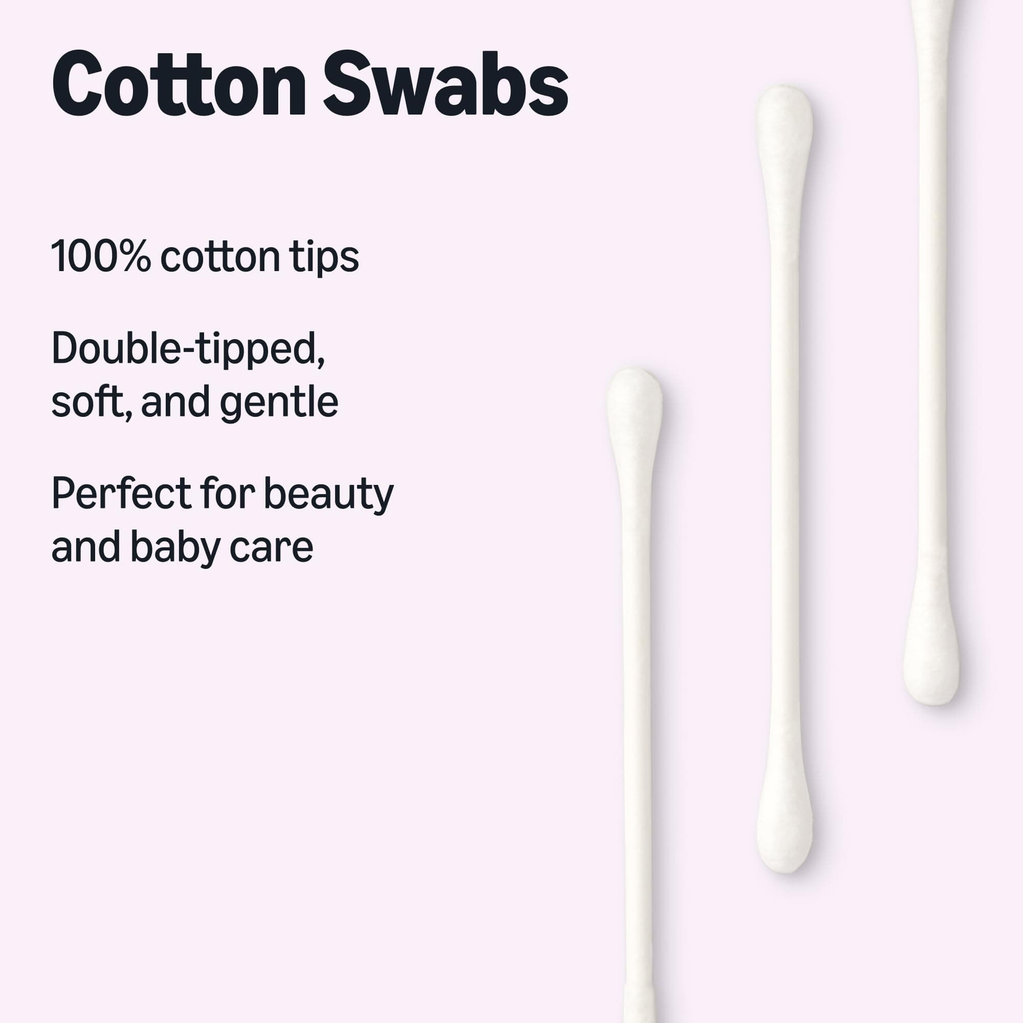Amazon Essentials Cotton Swabs, 500 Count (Previously Amazon Basics), view 3