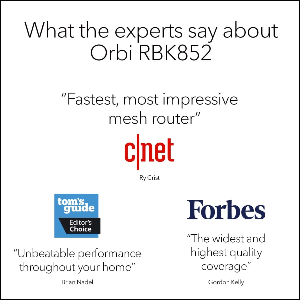 NETGEAR Orbi Whole Home Tri-Band WiFi 6 Mesh Network System (RBK852) – Router with 1 Satellite Extender -Security Features - Coverage Up to 5,000 sq. ft., 100 Devices - AX6000 (Up to 6Gbps), view 5